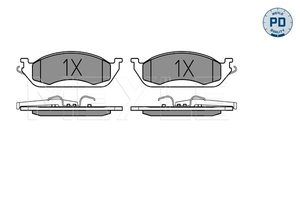 MEYLE 025 231 9317/PD - Комплект тормозных колодок, дисковый тормоз MEYLE-PD: Advanced performance and design.