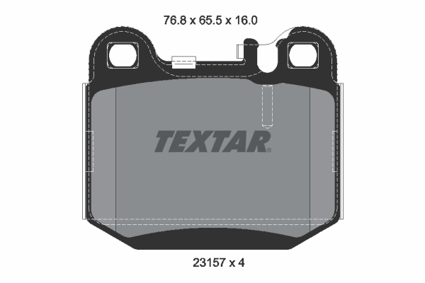 TEXTAR 2315702 - Комплект тормозных колодок, дисковый тормоз Q+