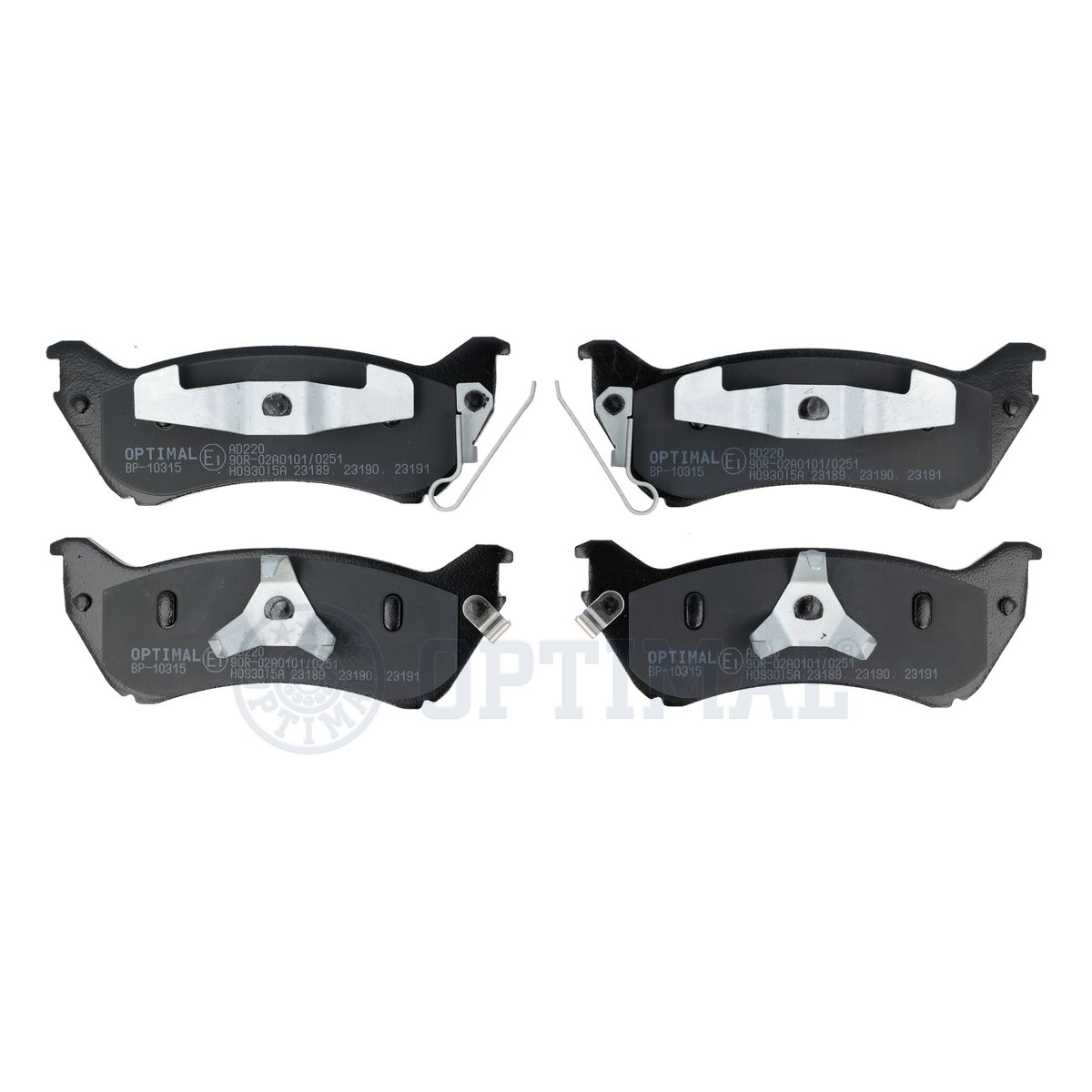 OPTIMAL BP-10315 - Тормозные колодки 
