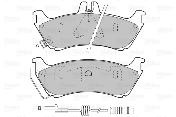 VALEO 598443 - Тормозные колодки 