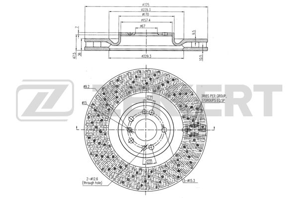 ZEKKERT BS-6014 - Тормозные диски