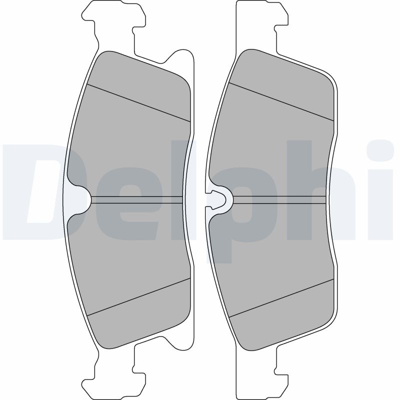 DELPHI LP2298 - Тормозные колодки 