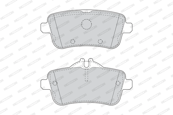 FERODO FDB4587 - Комплект тормозных колодок, дисковый тормоз FUSE+ Technology