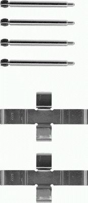 TEXTAR 82018200 - Ремкомплект тормозных колодок