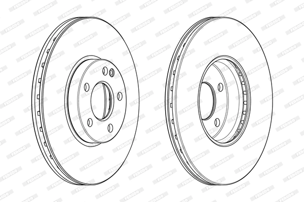 FERODO DDF2334C-1 - Тормозной диск PREMIER