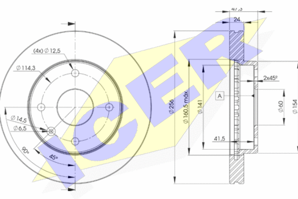 ICER 78BD8338-2 - Тормозные диски