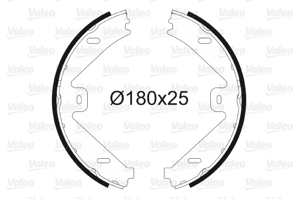 VALEO 564182 - Барабанные колодки