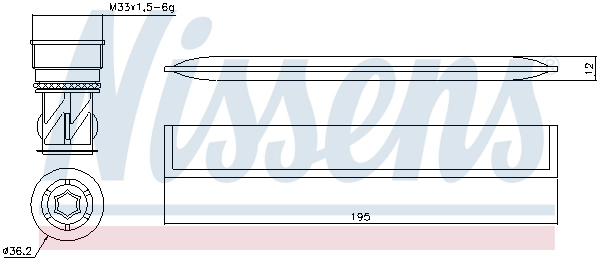NISSENS 95454 - Осушители кондиционера