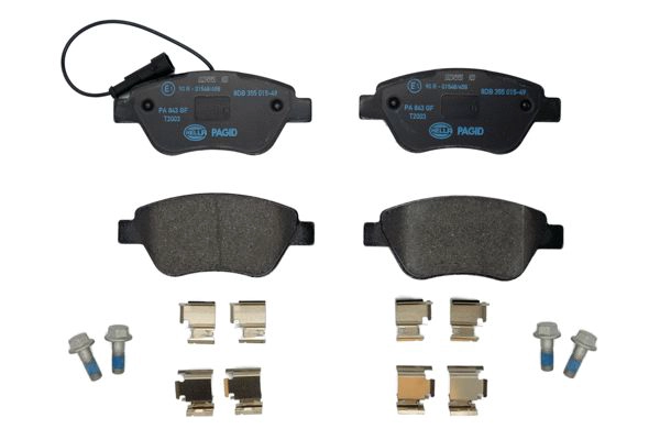 HELLA 8DB 355 015-491 - Тормозные колодки 