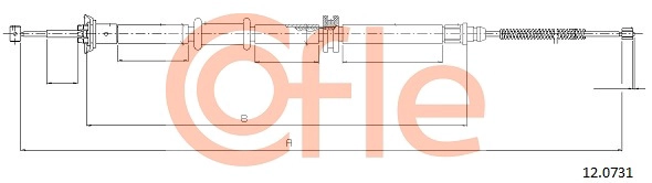 COFLE 12.0731 - Трос ручника