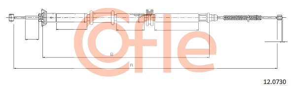 COFLE 92.12.0730 - Трос ручника