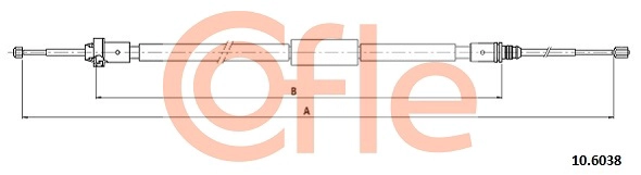 COFLE 92.10.6038 - Трос ручника