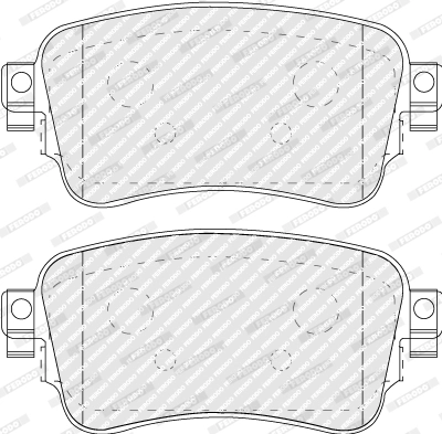 FERODO FVR5120 - Комплект тормозных колодок, дисковый тормоз PREMIER ECO FRICTION