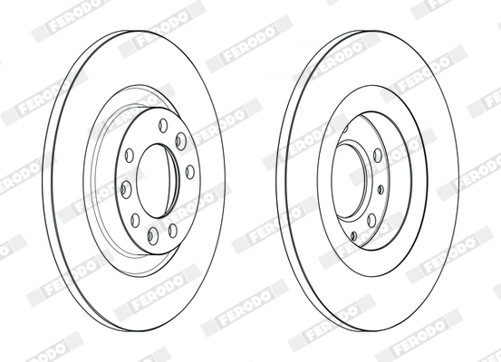 FERODO DDF2654C - Тормозной диск PREMIER