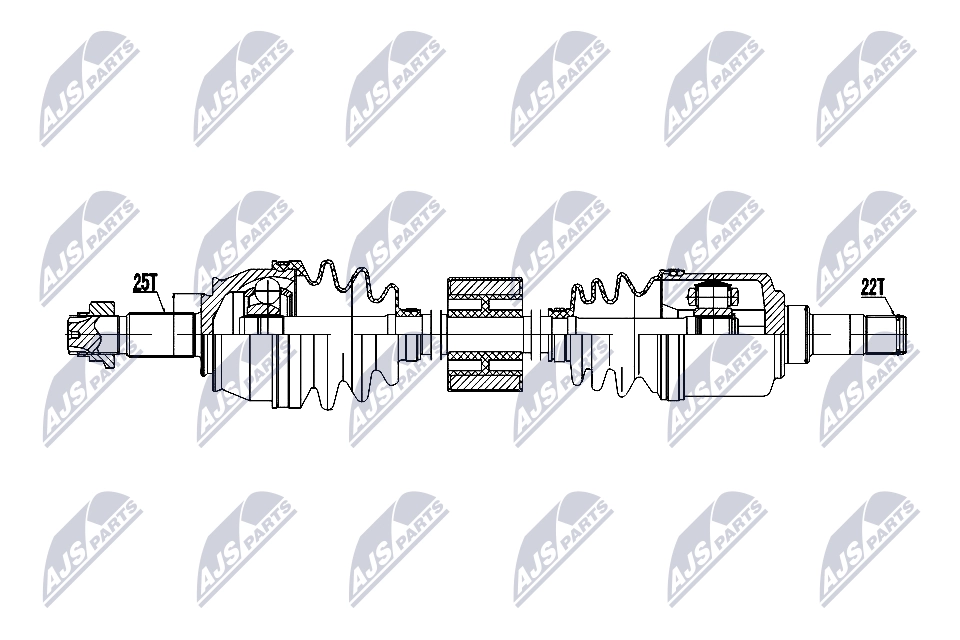 Приводной вал (полуось)