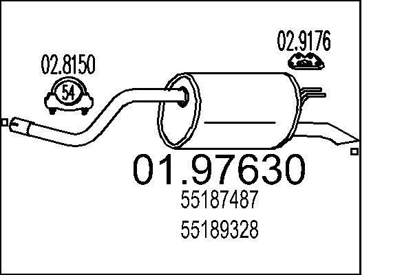 MTS 01.97630 - Глушитель