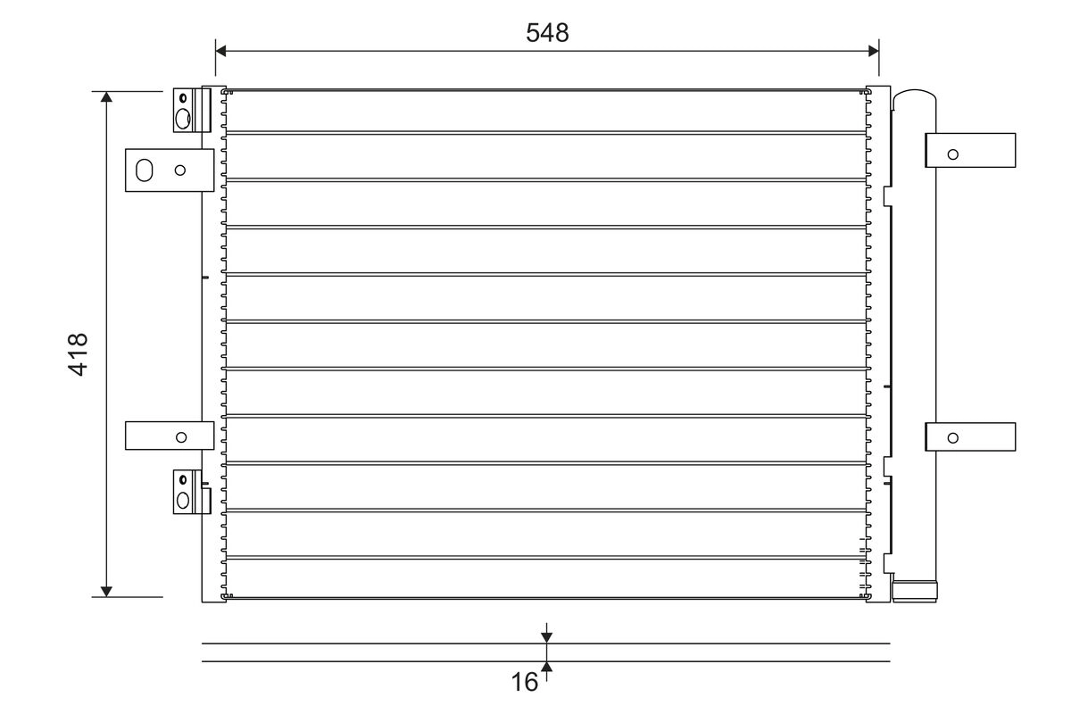 VALEO 822564 - Радиатор кондиционера