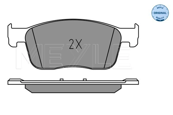 MEYLE 025 225 9417 - Комплект тормозных колодок, дисковый тормоз MEYLE-ORIGINAL: True to OE.