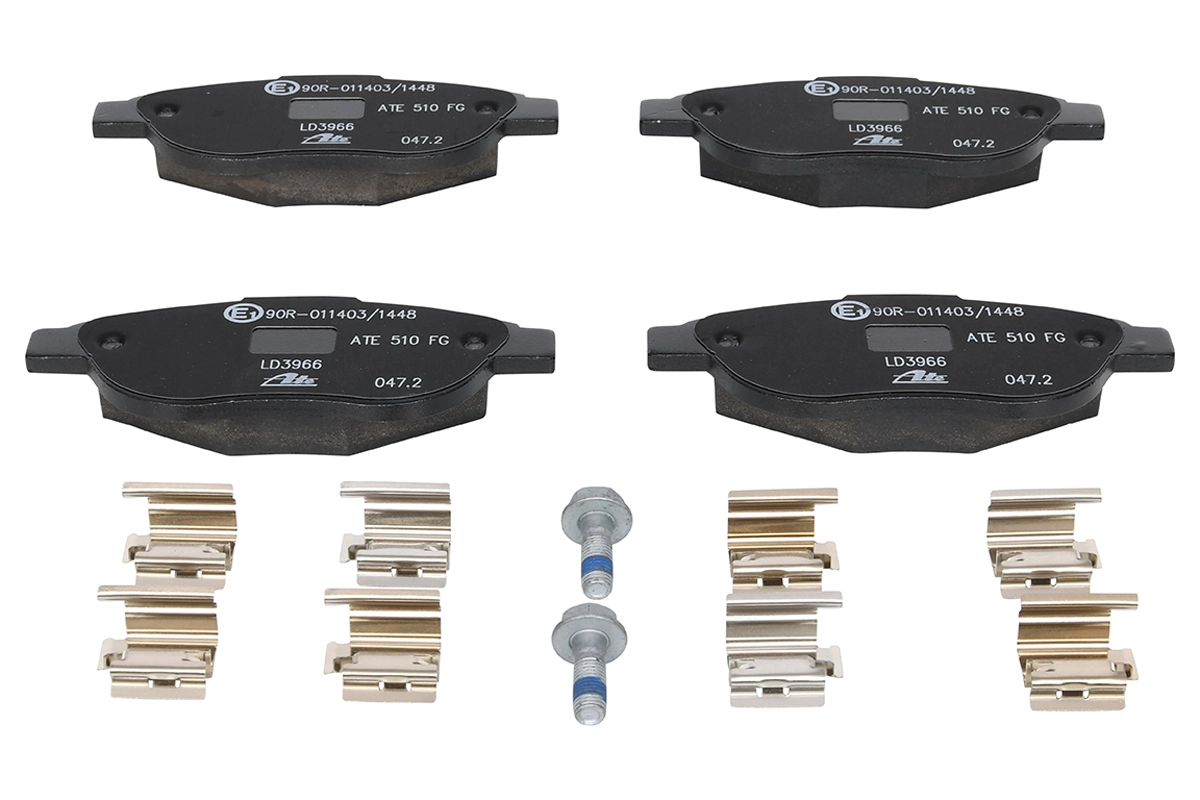 ATE 13.0470-3966.2 - Комплект тормозных колодок, дисковый тормоз ATE Ceramic