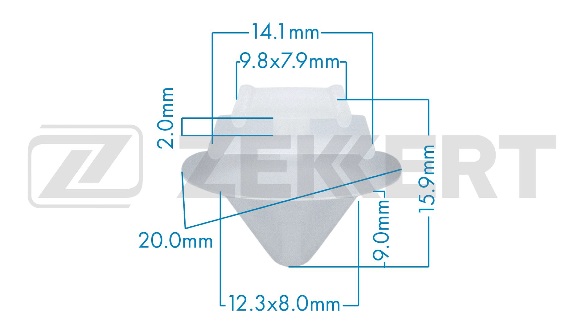 ZEKKERT BE-2407 - Клипса