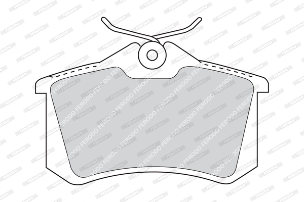 FERODO FDB5026 - Комплект тормозных колодок, дисковый тормоз PREMIER ECO FRICTION
