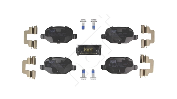 HART 261 782 - Комплект тормозных колодок, дисковый тормоз PREMIUM LINE