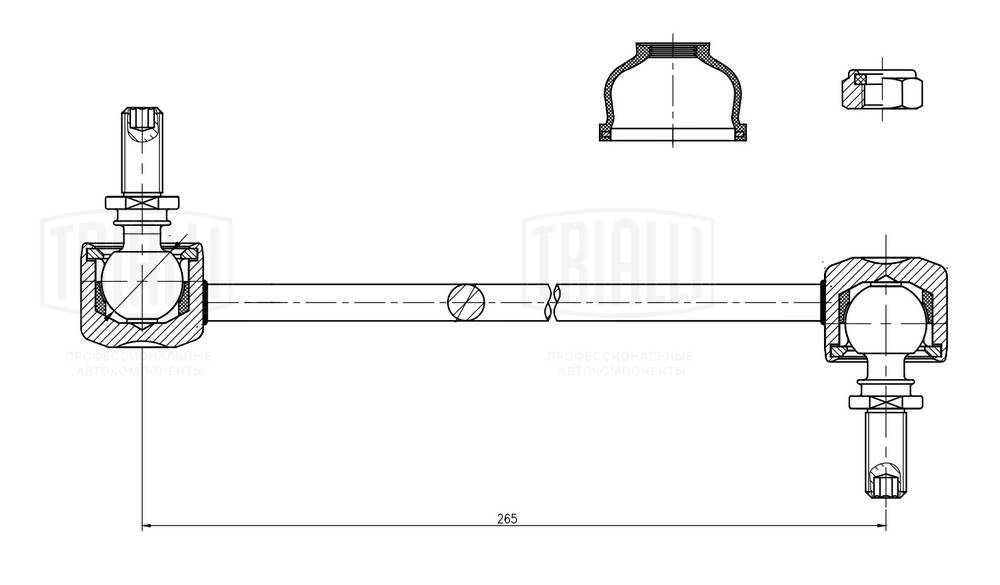 TRIALLI SP 1116 - Стойки стабилизатора