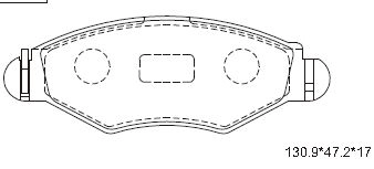 ASIMCO KD7751 - Тормозные колодки 