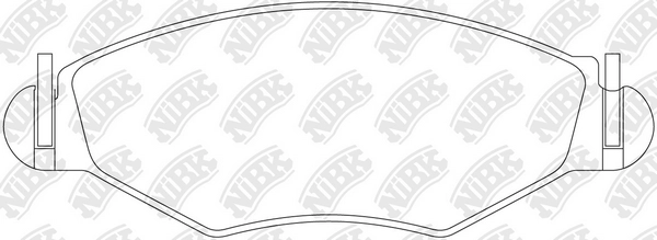NIBK PN0201 - Тормозные колодки 