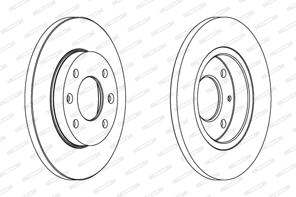 FERODO DDF995C - Тормозной диск PREMIER Coat+ disc