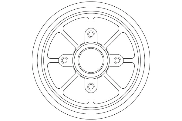 TRW DB4220MR - Тормозной барабан