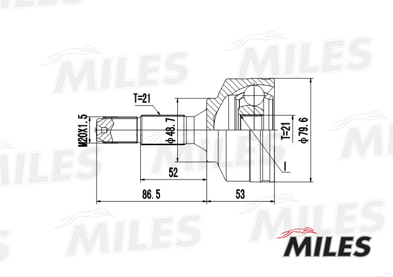 MILES GA20368 - ШРУС
