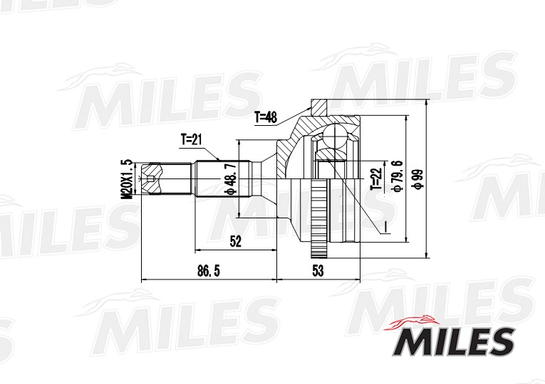 MILES GA20369 - ШРУС