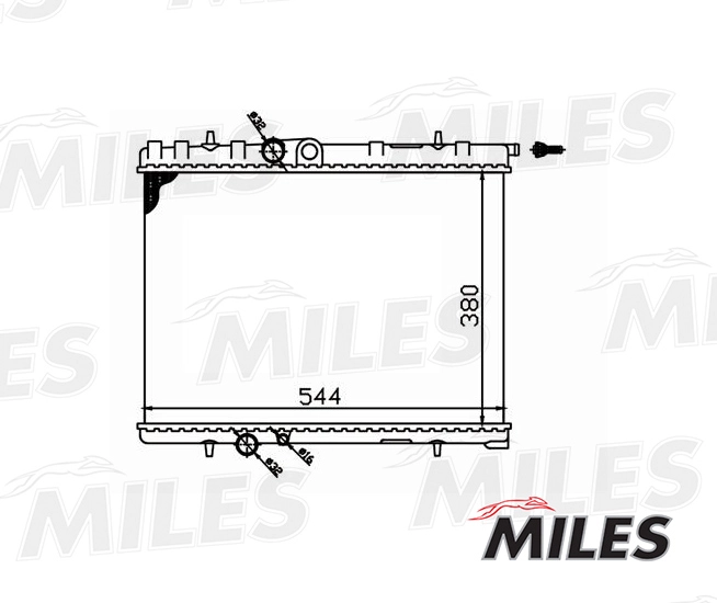 MILES ACRM043 - Радиатор охлаждения