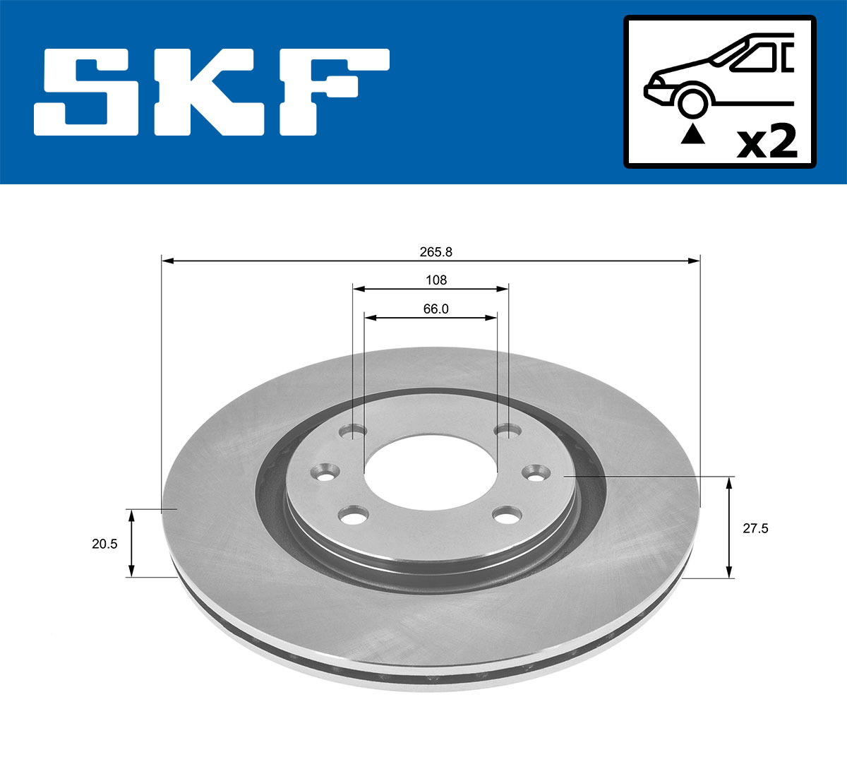SKF VKBD 80094 V2 - Тормозные диски