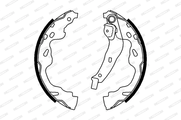 FERODO FSB672 - Комплект тормозных колодок PREMIER