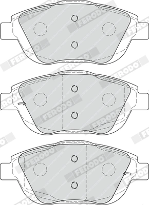 FERODO FDB4288 - Комплект тормозных колодок, дисковый тормоз PREMIER ECO FRICTION