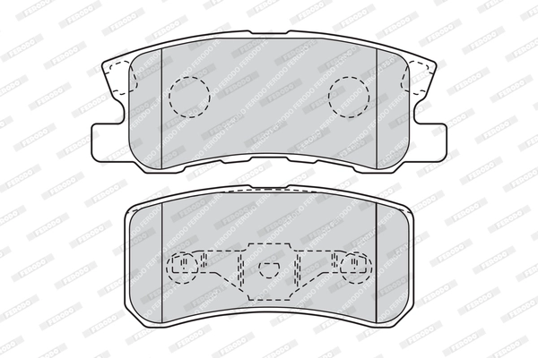 FERODO FDB1604 - Комплект тормозных колодок, дисковый тормоз PREMIER