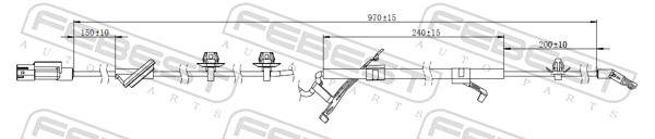 FEBEST 04606-007 - Датчик АБС (ABS)
