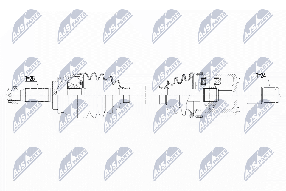Приводной вал (полуось)