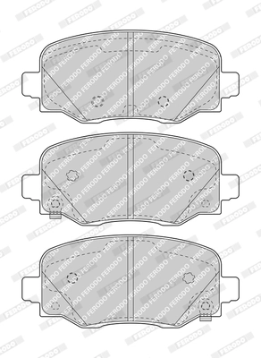 FERODO FDB4925 - Комплект тормозных колодок, дисковый тормоз PREMIER ECO FRICTION