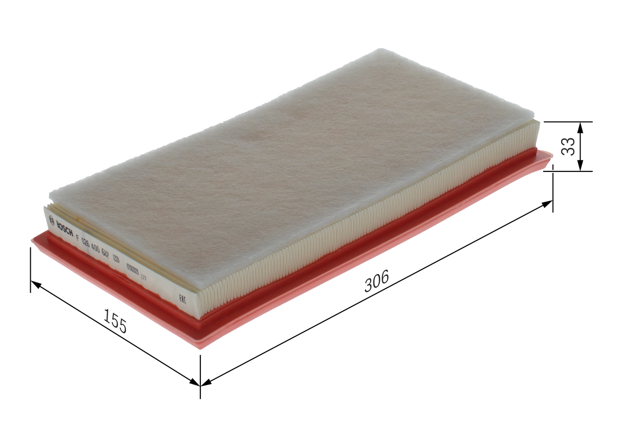 BOSCH F 026 400 687 - Воздушный фильтр