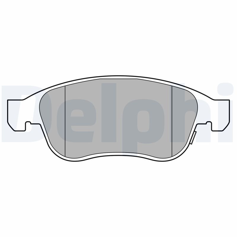 DELPHI LP3588 - Тормозные колодки 