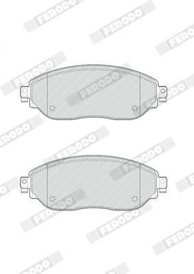 FERODO FVR4840 - Комплект тормозных колодок, дисковый тормоз PREMIER ECO FRICTION