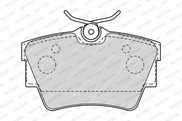 FERODO FVR1516 - Комплект тормозных колодок, дисковый тормоз PREMIER ECO FRICTION