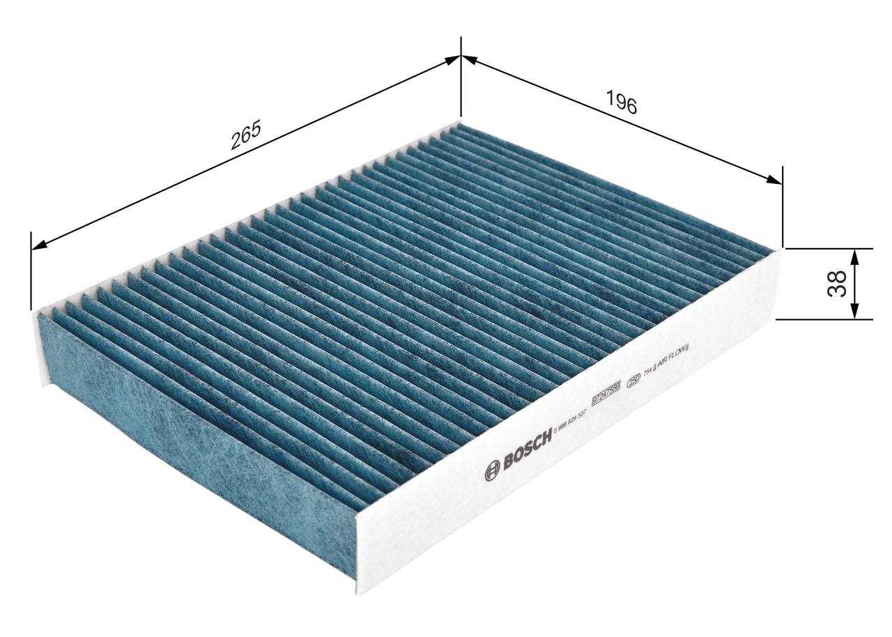 BOSCH 0 986 628 537 - Фильтр, воздух во внутренном пространстве ФИЛЬТР+