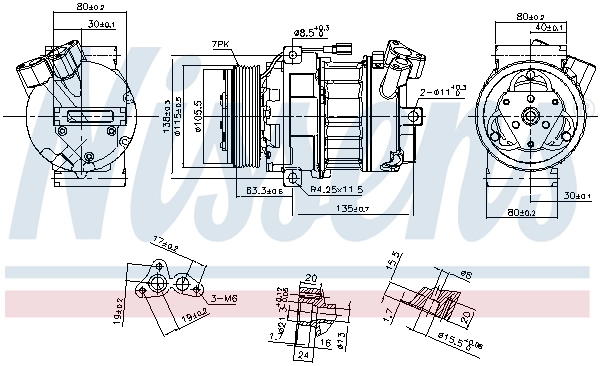 NISSENS 890269 - Компрессор кондиционера