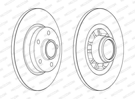FERODO DDF2602-1 - Тормозной диск PREMIER