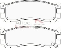 Комплект тормозных колодок, дисковый тормоз ANL Braking