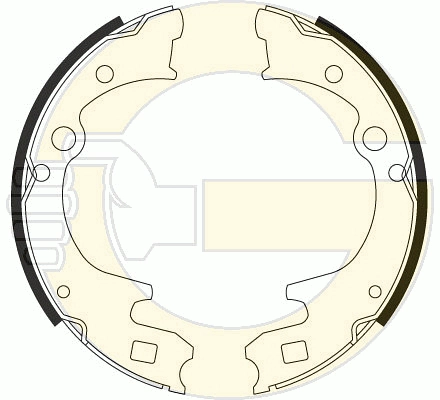 GIRLING 5184289 - Барабанные колодки